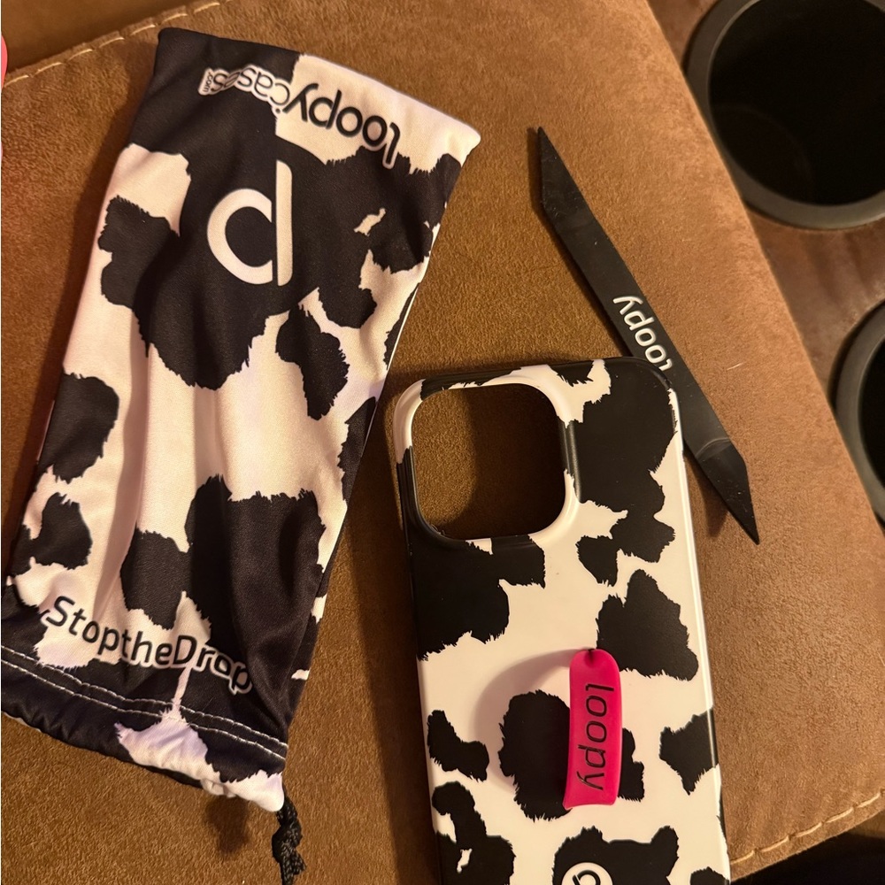 Loopy Case cow print case